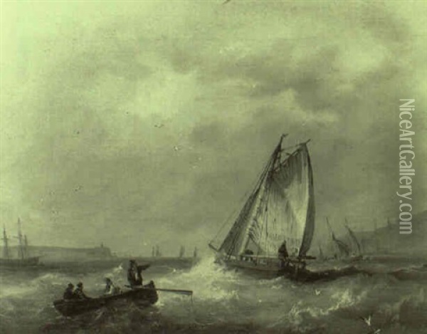 Entering Plymouth Sound Oil Painting - Nicholas Matthew Condy