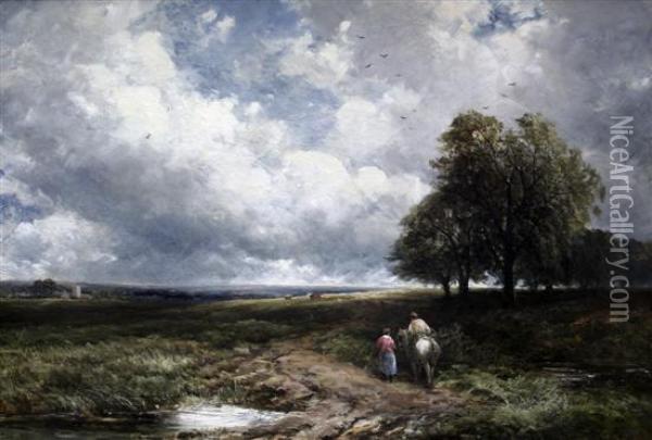 Across The Moors Oil Painting - Edmund Morison Wimperis