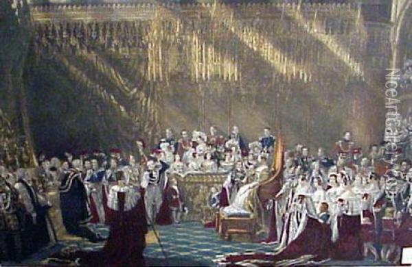 The Coronation Of Queen Victoria Oil Painting - Sir George Hayter