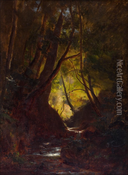 Metsanhamara. Oil Painting - Fanny Churberg
