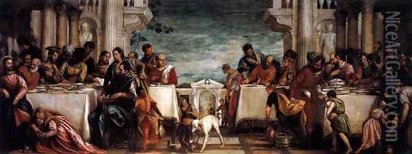 Feast at the House of Simon Oil Painting - Paolo Veronese (Caliari)
