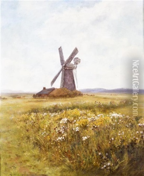 The Lonely Mill Oil Painting - Ivystan Hetherington