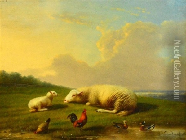 Rural Landscape Oil Painting - Franz van Severdonck