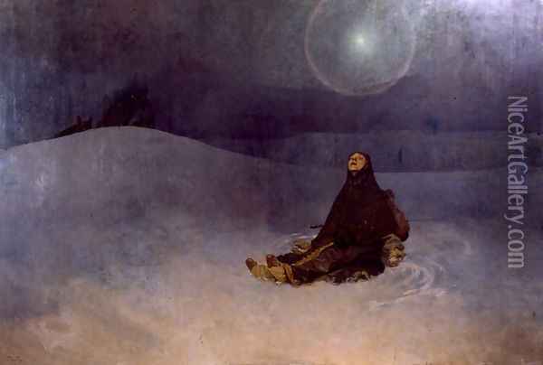 Woman in the Wilderness Oil Painting - Alphonse Maria Mucha
