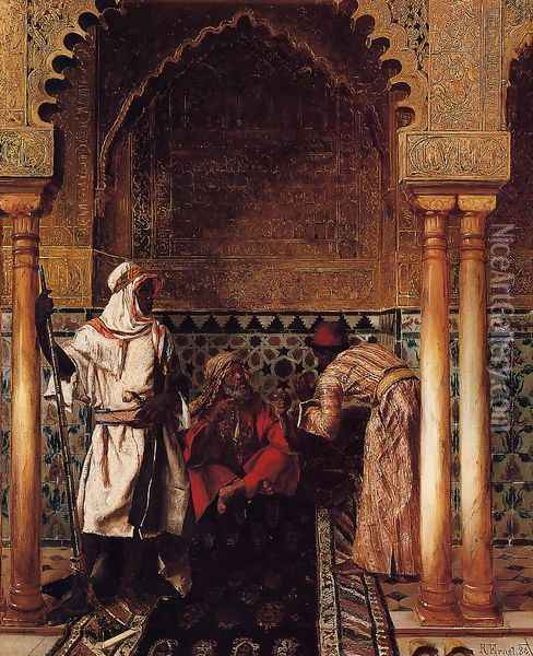 An Arab Sage Oil Painting - Rudolph Ernst