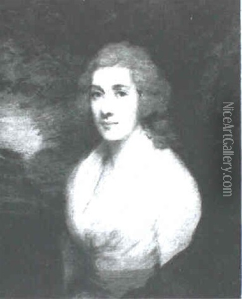 Portrait Of Mrs. James Lamont, Nee Helen Currie Laing Oil Painting - Sir Henry Raeburn