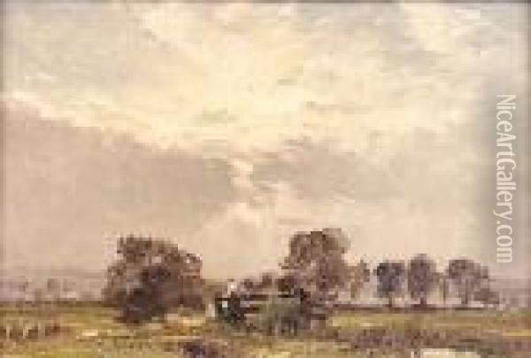 The Footbridge Oil Painting - William Page Atkinson Wells