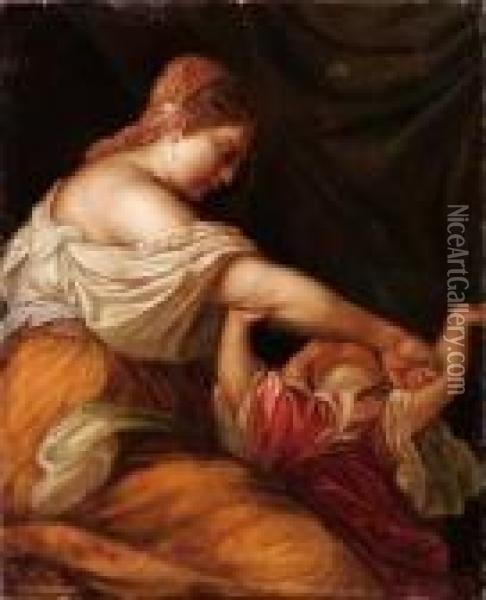 Medea Oil Painting - (Alessandro) Padovanino (Varotari)
