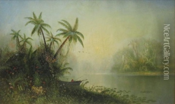 Fishing In The Tropics Oil Painting - Kanute Edwin Felix