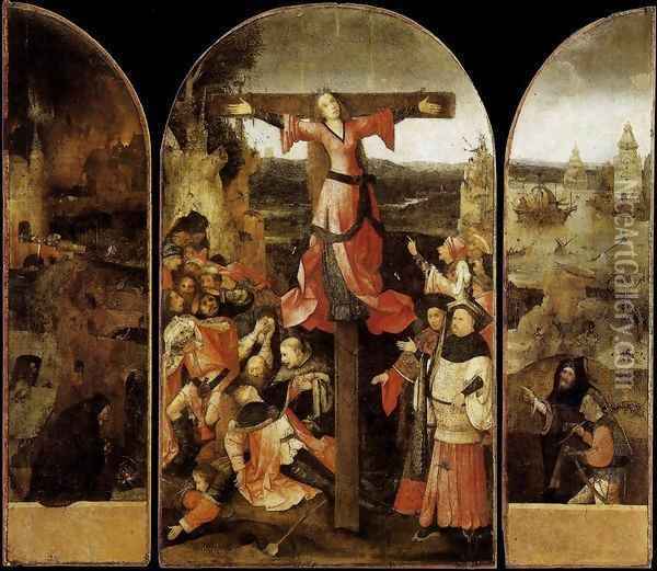 Triptych of the Martyrdom of St Liberata Oil Painting - Hieronymous Bosch