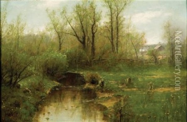 Spring Time Oil Painting - Dubois Fenelon Hasbrouck