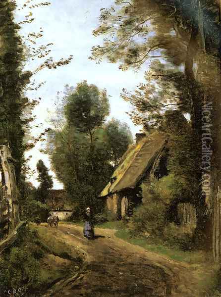 Saint-Quentin-Des-Pres(Oise), Pres Gournay-En-Bray Oil Painting - Jean-Baptiste-Camille Corot