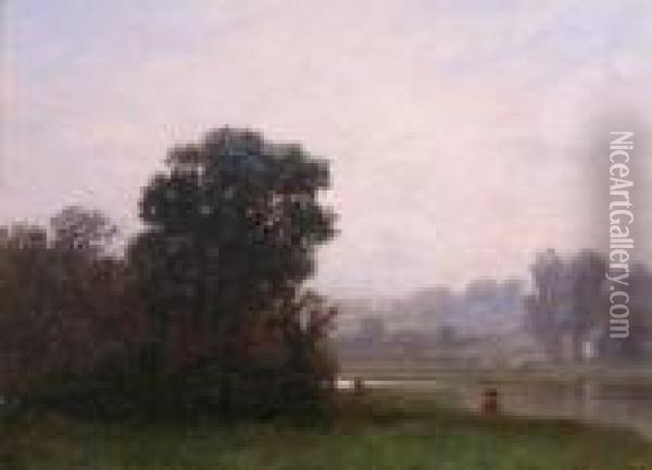 A Foggy Morning Oil Painting - John Joseph Enneking