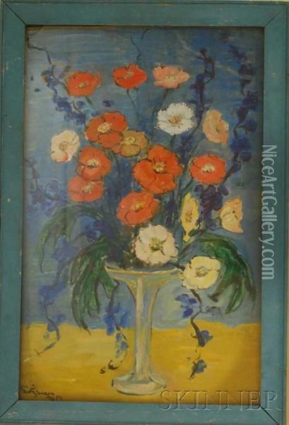 Floral Still Life Oil Painting - Dorothea Litzinger