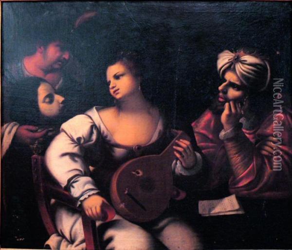 Salome Oil Painting - Pietro Della Vecchio