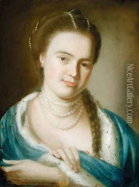 Portrait of Mrs Gawen Brown (Elizabeth Byles), 1763 Oil Painting - John Singleton Copley