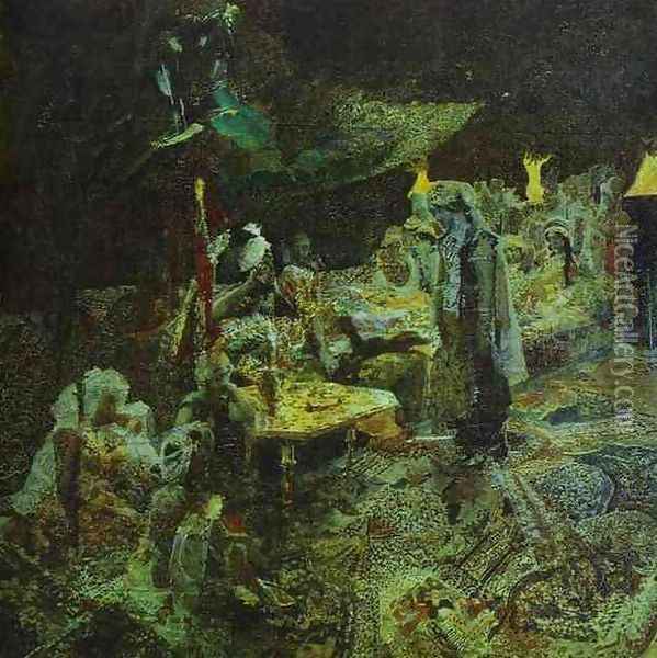 The Oriental Tale, 1886 Oil Painting - Mikhail Aleksandrovich Vrubel