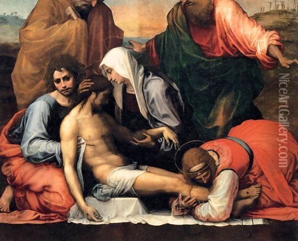 Lamentation Oil Painting - Fra Bartolomeo