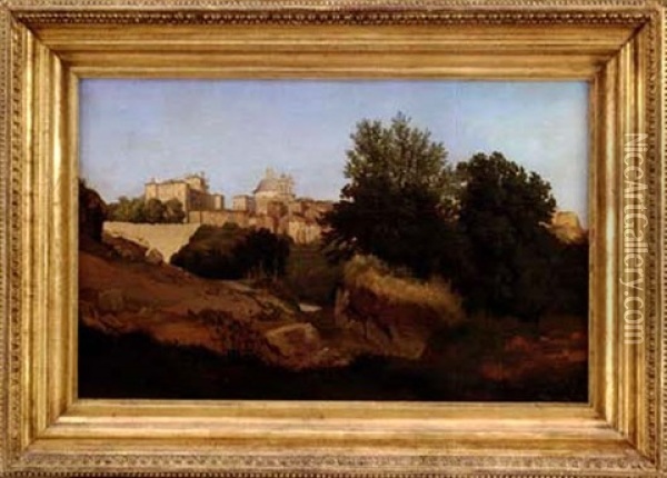 Veduta Di Ariccia Oil Painting - Gustaf Wilhelm Palm