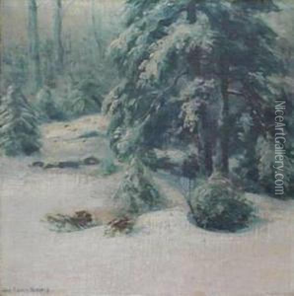 Winter Landscape Oil Painting - John Calvin Stevens