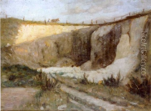 Landscape, Near Naples Oil Painting - William Gale