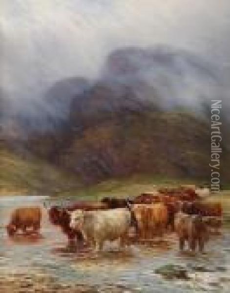 Ford In The Highlands Oil Painting - Henry Garland
