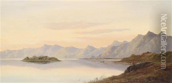 Schottische Landschaft Oil Painting - Charles Leslie