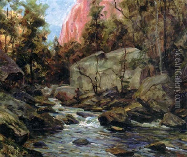 Yosemite Oil Painting - Louis Aston Knight