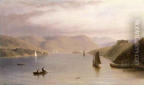 Hudson River, Looking South from West Point Oil Painting - Robert Walter Weir