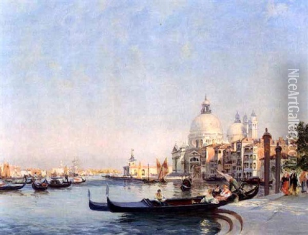 Grand Canal, Venice Oil Painting - Raymond Allegre