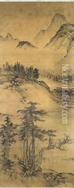 Mountainous Landscape Oil Painting - Tzu-Chao Sheng