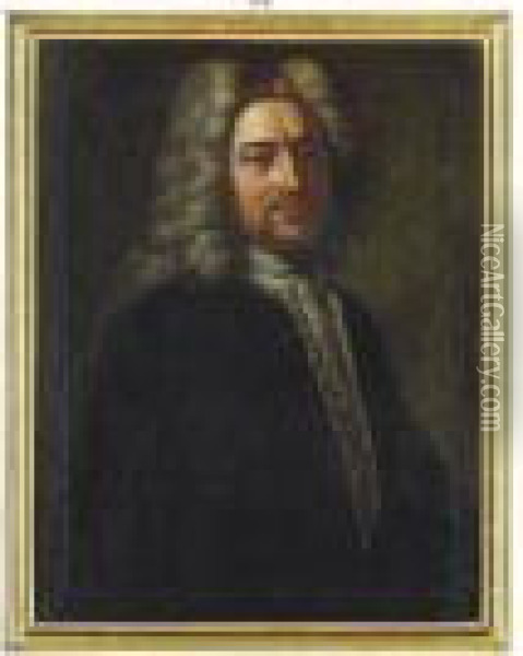 Portrait Of A Gentleman Oil Painting - Johann Franz Ermels