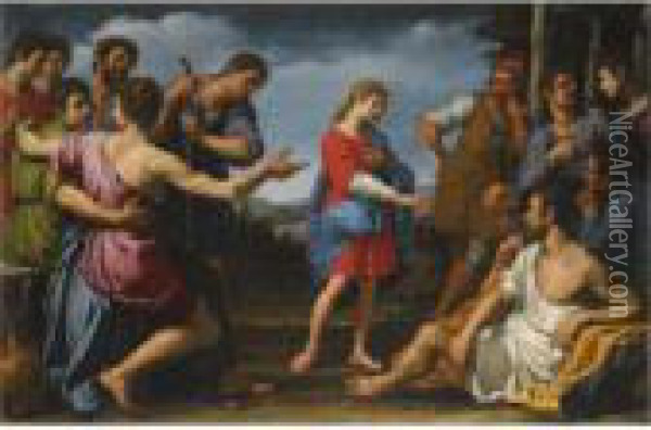 Joseph And His Brothers Oil Painting - Ottavio Vannini
