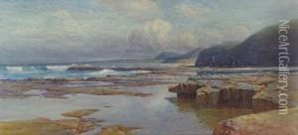 The Coast At Thirroul Oil Painting - William Lister Lister