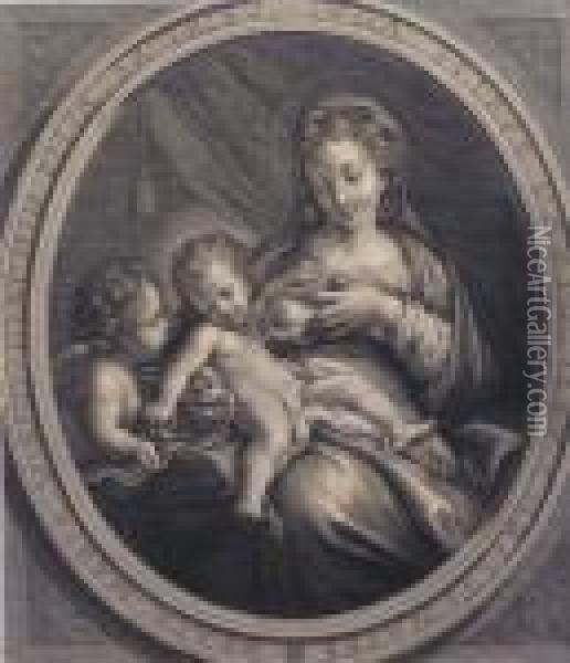 The Holy Virgin And Child Oil Painting - Correggio, (Antonio Allegri)