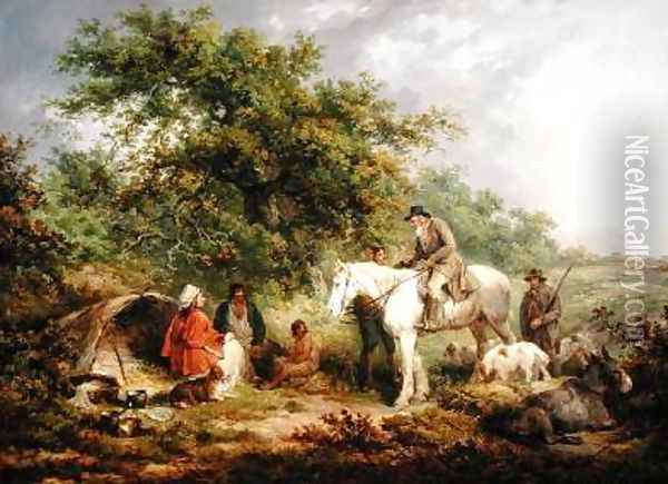 Morning or the Benevolent Sportsman 1792 Oil Painting - George Morland