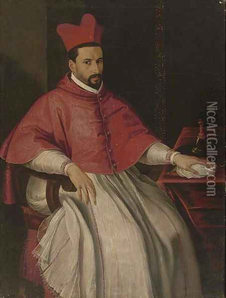 Portrait of a Cardinal 2 Oil Painting - Scipione Pulzone