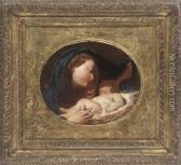 The Madonna And Child Oil Painting - Giovanni Battista Piazzetta