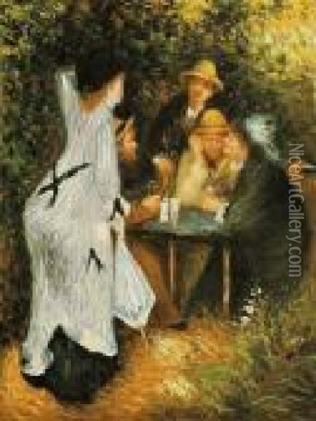 In The Garden Oil Painting - Pierre Auguste Renoir