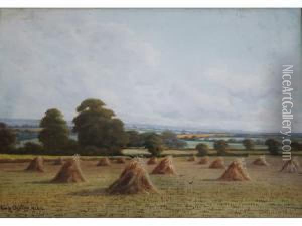 Near Wisley Hut, Surrey Oil Painting - George Oyston