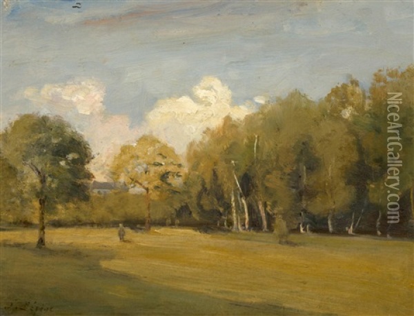 Paysage D'automne Oil Painting - Stanislas Lepine