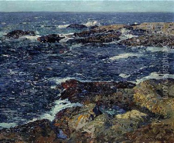 Seascape Oil Painting - William Ritschel