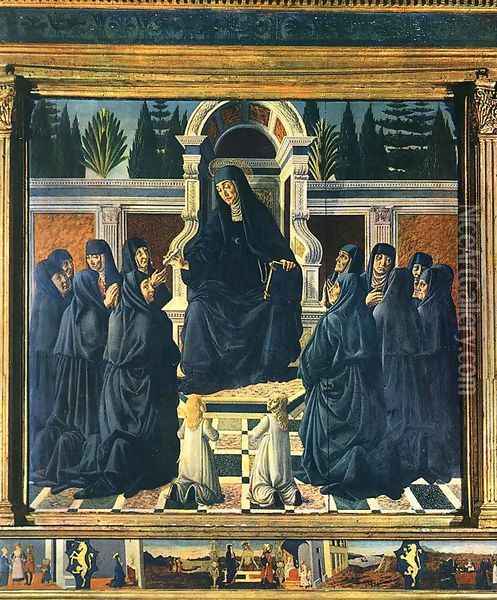 Saint Monica Oil Painting - Andrea Del Verrocchio