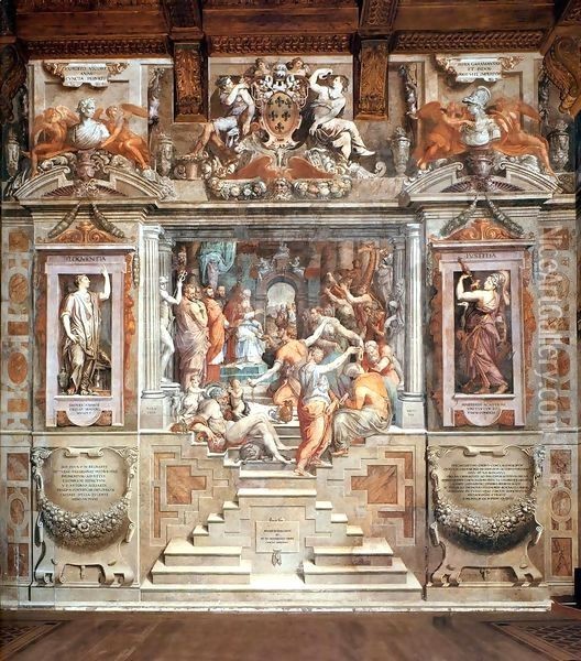 Tribute of the Nations to Paul III Oil Painting - Giorgio Vasari