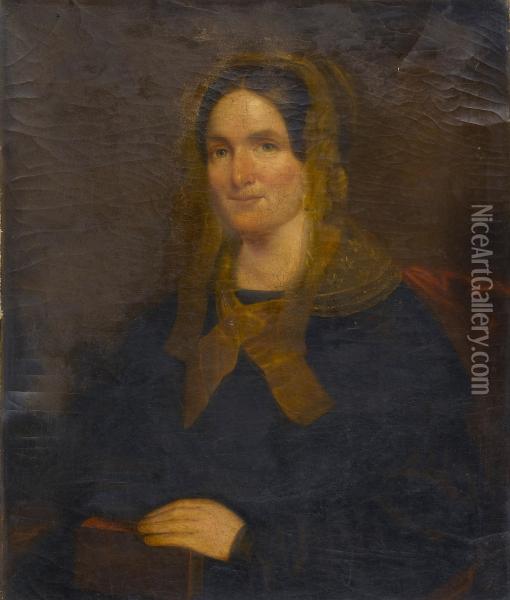 Portrait Of A Woman Oil Painting - Sarah Miriam Peale