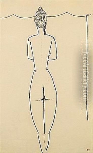 Female nude 2 Oil Painting - Amedeo Modigliani