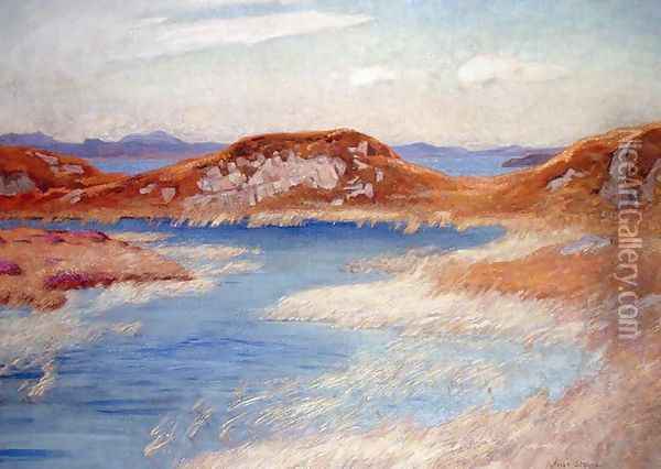 A Breeze on the Lochan Oil Painting - Adrian Scott Stokes