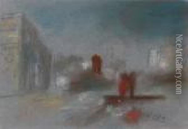 The Gondola Oil Painting - Hercules Brabazon Brabazon