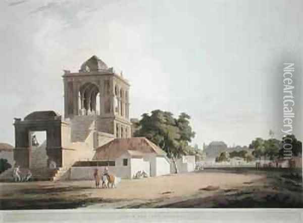 View in the Fort Madura Oil Painting - Thomas Daniell