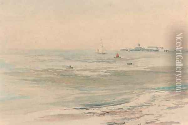 Brighton Pier Oil Painting - George Cochrane Kerr